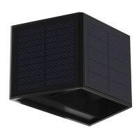 Solar Wall Light For Courtyard Garden Dimmable Black