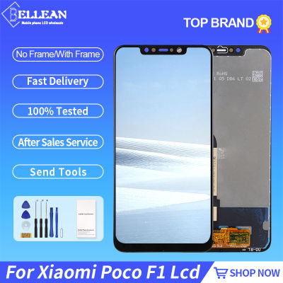 6.18นิ้วสำหรับ Xiaomi Poco F1จอแอลซีดีหน้าจอสัมผัส Digitizer Pocophone F1ประกอบจอแสดงผลซ่อมเปลี่ยนที่มีกรอบ