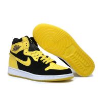 2023 Original J 1 Mid New Love Black Varsity Maize-White J LJR high quality G407