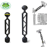 Seafrogs 6นิ้ว8นิ้วอลูมิเนียม Ball Arm 1 "Ball To YS Head Adapter คลิปแขนระบบไฟใต้น้ำ Connector Arm Extension สำหรับ Strobe/video Light/diving กล้องถาด