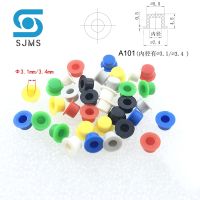 100Pcs A101 Tactile Push Button Switch Round Cap 4.5*7.4 mm Hat Shape For 6 X 6 6 * 6 mm Tact Micro Switch inner hole 3.1/3.4mm Electrical Circuitry