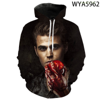 New New Fashion Casual The Vampire Diaries Sweatshirts Men Women Children Hoodies 3D Printed Streetwear Pullover Boy Girl Kids Topstrend