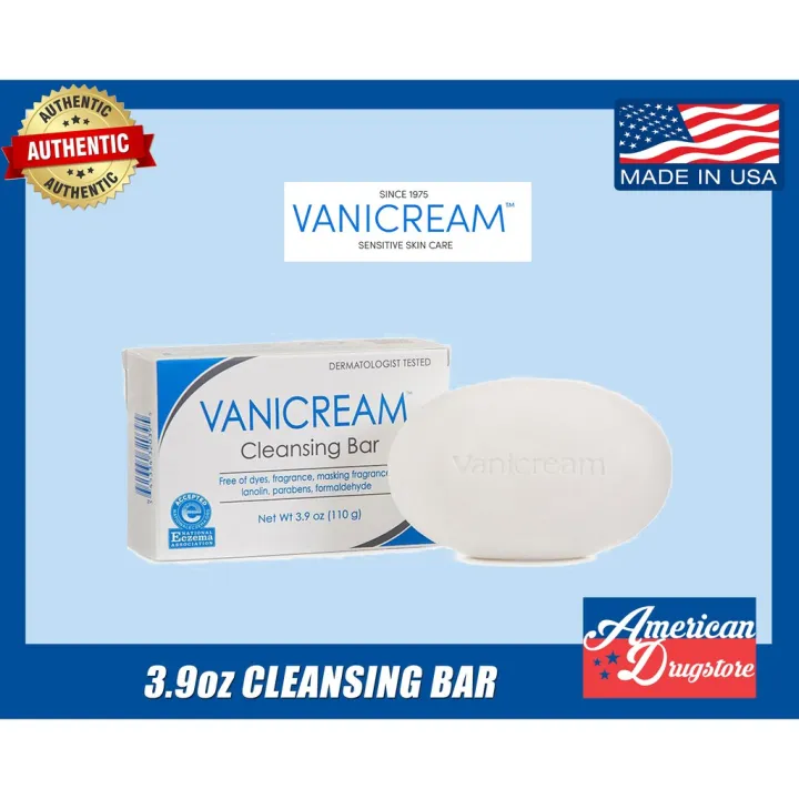 Vanicream Cleansing Bar for Sensitive Skin, Free of dyes, fragrance