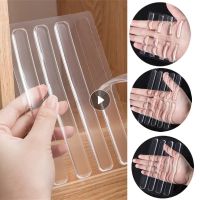 Silicone Buffer Pads Self Adhesive Refrigerator Anti-collision Strip Door Stopper Cabinet Bumpers Transparent Wall Protector Pad