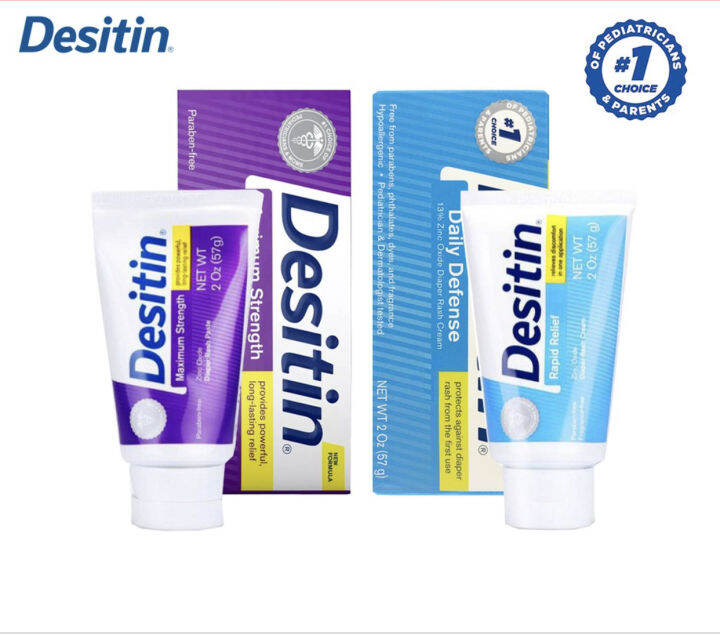 Bundle Of 2 🔥desitin® Daily Defense Cream Desitin Maximum Strength Zinc Oxide Diaper Rash 1486