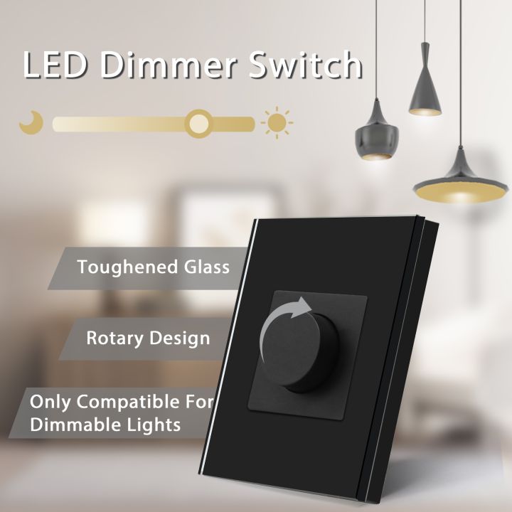bseed-dimmer-light-switch-rotary-knob-glass-mechanical-led-dimmable-wall-mounted-switches-eu-standard-switches
