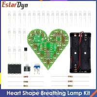 DIY ชุด โคมไฟหายใจรูปหัวใจ ชุด DC 4V-6V Breathing LED Suite Red White Blue Green DIY Electronic Production for Learning