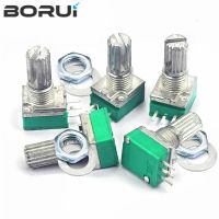 5PCS RK097N B5K B10K B20K B50K B100K 5K 10K 20K 50K 100K with a Switch Audio 3pin Shaft 15mm Amplifier Sealing Potentiometer