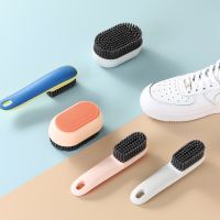 Portable Shoe Cleaning Brush / Plastic Long Handle Shoe Brushes for Washing Sneakers / Home Cleaner Accessories