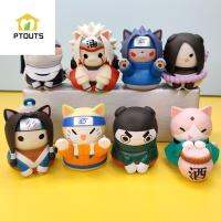 PTOUTS ของขวัญ PVC ตุ๊กตาของเล่นแมวย่อส่วน Uchiha ซาซุเกะอิตาชิฟิกเกอร์ของเล่นโมเดลตุ๊กตาแอคชั่นเครื่องประดับรูปแกะสลัก