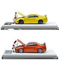 TIME MICRO 1:64 Gtr34 Nissan Open Cover รุ่นลิมิเต็ด Die-Cast โมเดลรถยนต์คอลเลกชันขนาดเล็ก