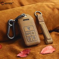 [A Car Home] KEYYOU หนังสำหรับ Volvo S80L S60L V40 S60 V60 XC60 S80 2013 2014 2017 Remote Key กรณี Shell กระเป๋า