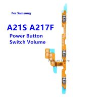 สําหรับ Samsung Galaxy A21S A217F ปุ่มปรับระดับเสียง Flex Cable สวิตช์ปุ่มด้านข้างเปิดปิดปุ่มควบคุมชิ้นส่วนซ่อม