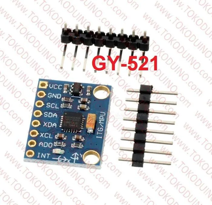 GY-521 IMU MPU6050 3 AXIS GYROSCOPE + 3 AXIS ACCELEROMETER MODULE ...