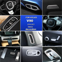 Abs สแตนเลสสำหรับ Volvo V90 S90อุปกรณ์เสริม2017 2018 2019 2020 2021 2022 2023สติกเกอร์ตกแต่งรถภายใน Moulding