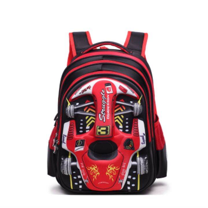 3d-eva-car-children-school-bag-racing-three-dimensional-waterproof-schoolbag-boys-and-girls-lovely-kids-cartoon-backpack