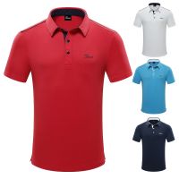 Titleist Golf breathable quick-drying jersey outdoor sports Polo shirt golf clothes mens short-sleeved T-shirt tops J.LINDEBERG ANEW Titleist FootJoy Callaway1☊☬