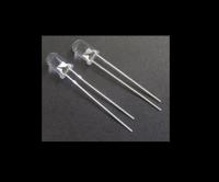 bicolor non-polar led diode 5mm blue/white color 2pins water clear biocolor leds