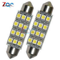 5ชิ้นรถยนต์โดม12 3528-Smd ไฟหลอดไฟ Led ตกแต่งภายในโคมไฟประดับ40มม. ดี