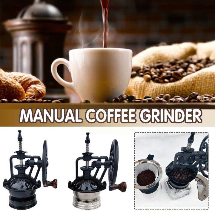 hot-new-ย้อนยุค-woodencoffeegrinder-เหล็กหล่อชิงช้าสวรรค์เครื่องชงกาแฟบ้าน-millwheel-ปรับ-n5h3