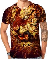 Mens 3D Print T Shirt，Funny Cool Graphic Tees for Men