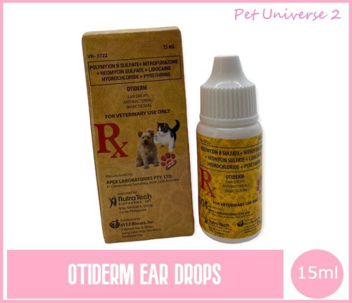 Otiderm EAR Drops 15ml for Dogs and Cats Lazada PH