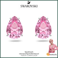 ?Swarovski?ต่างหูอัญมณีสีชมพูอัญมณี S925 ต่างหูแฟชั่นสตรีเงินสเตอร์ลิงของขวัญวันวาเลนไทน์ของขวัญวันเกิด