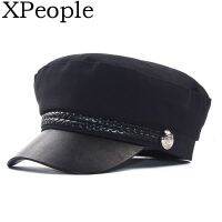 【KFAS Clothing Store】 XPeople Newsboy Cap For Women Spring Autumn Thin Cotton Linen Gatsby Visor Hat