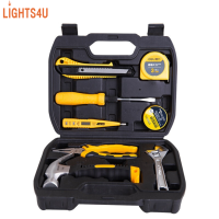 Deli ชุดเครื่องมือช่าง เซ็ตกระเป๋าเครื่องช่าง อุปกรณ์ช่าง Tools Set 8ชิ้น ขนาดพกพา แข็งแรงและทนทาน lighst4u