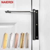 ♈卐 NAIERDI Adjustable Door Automatic Closer Stainless Steel Door Hinge Household Automatic Door Spring For Fire Rated Door Closers