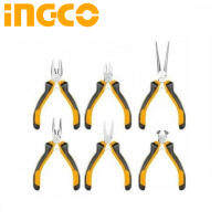 INGCO ชุดคีมมินิ มีสปริง ขนาด 4.5 นิ้ว 6 ตัวชุด HMPS06115 （ 6pcs Mini Plier Set ） BT POWERTOOLS