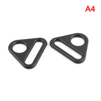 ZHUHAO 2pcs 25mm โลหะสามเหลี่ยมหัวเข็มขัดปรับหัวเข็มขัดสำหรับสายรัดหนังกระเป๋าเข็มขัดกระเป๋าเสื้อผ้า DIY อุปกรณ์เสริม