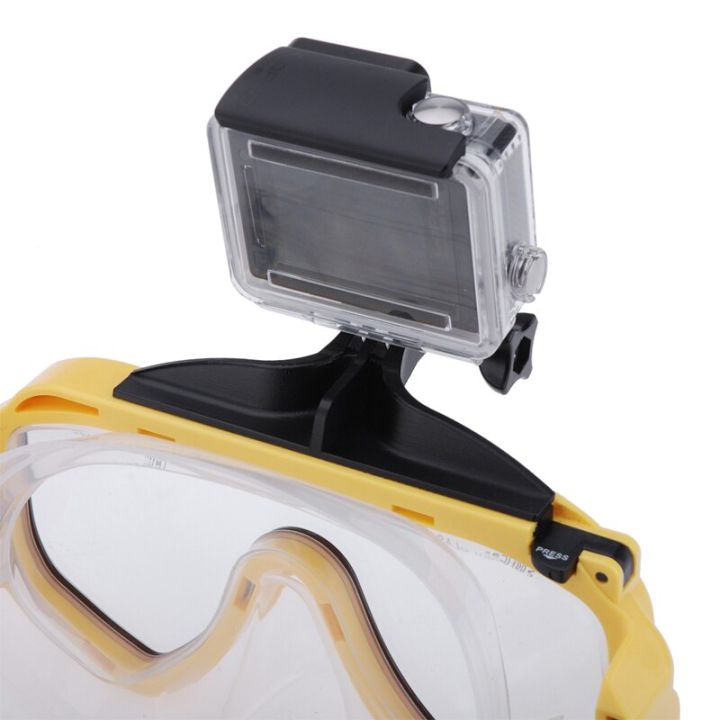 แว่นตาดำน้ำหน้ากากดำน้ำกันน้ำหน้ากากดำน้ำมืออาชีพแว่นตาการว่ายน้ำโดยใช้สน็อคเกิลสำหรับ-gopro-hero-5-4-3-2
