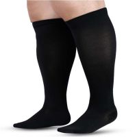 、’】【= Plus Size 3XL-7XL Athletics Compression Sleeves Leg Calf Men Stockings  Varicose Veins Sock Anti-Fatigue Solid Sock