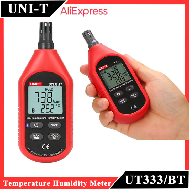 UNI-T Mini Temperature Humidity Meter LCD Digital Air Temperature  Thermometer Hygrometer Gauge Tester MAX/MIN Mode(UT333)