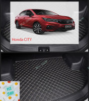 แผ่นรองกระโปรงหลังรถ Trunk Mats FOR HONDA CITY แผ่นยางปูรถ ป้องกันไม่ให้ตัวรถสกปรก กันน้ำกันกระแทกป้องกันรอยขีดข่วนและทนต่อสารเคมี สี Black and Beige