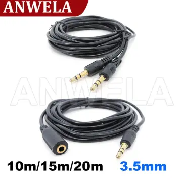 1/5pcs 3.5MM 2 3 Pin 4 Core Male Female Audio Extension Cable Aux connector  Head Line 3.5mm mono Stereo 3 4 wires diy Audio 1M