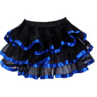 Elastic Petticoat Gothic Women Skirt Petticoat Burlesque Mesh Sexy Micro Mini Tutu Skirt Ladies Performance Steampunk Skirts