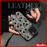 Mowin - เข้ากันได้สำหรับ เคสไอโฟน เคสไอโฟน11 เคส iphone 11 ผ้าปิดตานักเรียน หนังนิ่มกันกระแทกเคสกล้องป้องกันน่ารักการ์ตูนเมาส์เข้ากันได้กับ iPhone 13 Pro max 12 Pro Max 11 xr xs max 7Plus 8Plus