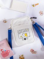 New Cartoon Japanese Cute Canvas Bag Crossbody Bag College Style Girl Coin Mobile Phone Bag JK Uniform Bag 【OCT】