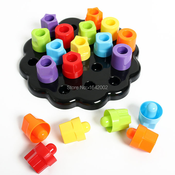 tots-first-chunky-pegs-amp-pegboard-for-developing-motor-skills-3d-puzzles-bricks-palace-toy-pegs-kits-educational-toy-for-kids