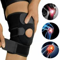 Leg Knee Brace Wrap Knee Support Elastic Bandage Tape Cycling Hiking Running Fitness Protector Fitness Knee Support Patella Belt