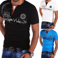 Mens T-Shirt Polo Shirt Hirt Print Short Sleeve Towels