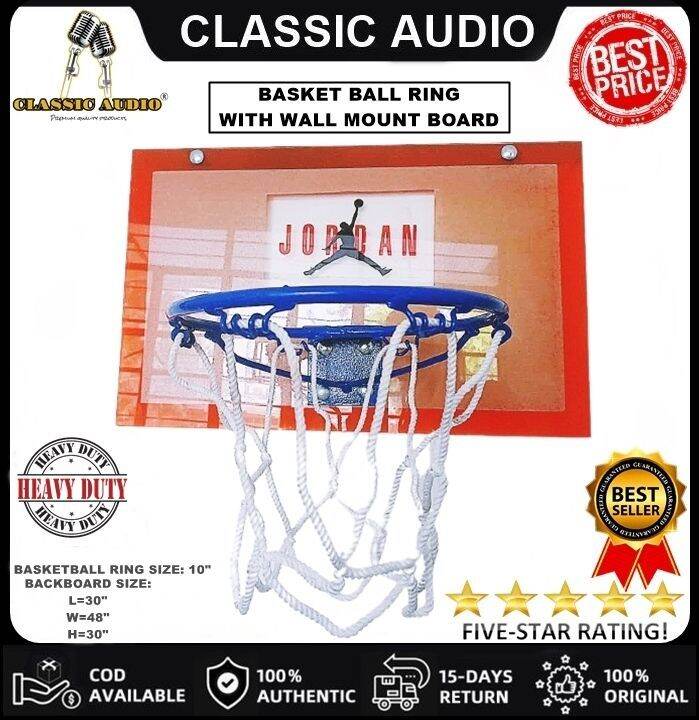 2023 NEW! Jordan Wall Mount Basketball Ring with Big Size Board By