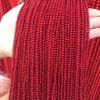 round Small beads natural red coral beads loose beads isolation beads DIY for bracelet necklace semi-finished loose beads Cables