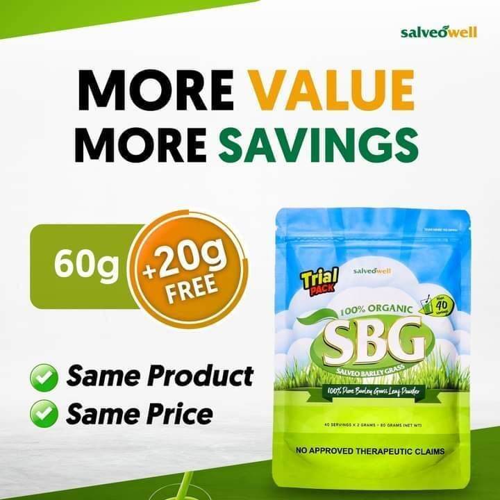 100 ORIGINAL,100 ORGANIC Salveo Barley Grass Powder in (100 Pure