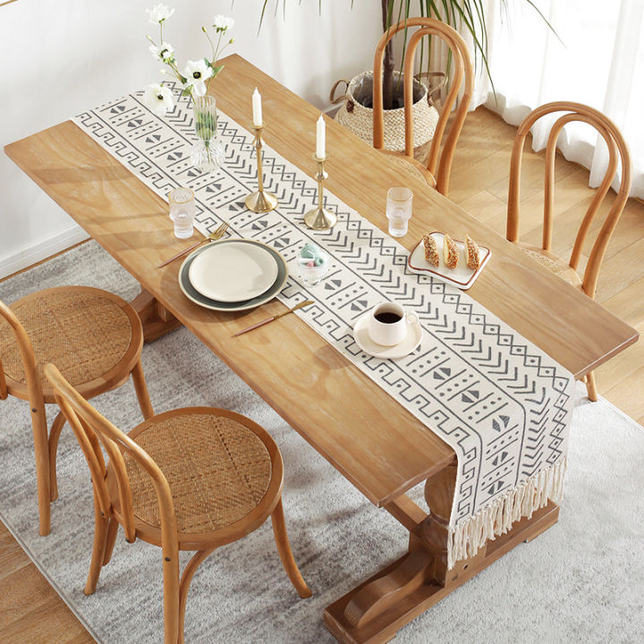 hot-ผ้าคาดโต๊ะผ้าปูโต๊ะวางทีวีแบบเรียบง่ายสไตล์นอร์ดิก-ins-โต๊ะรับประทานอาหารสไตล์ญี่ปุ่นผ้าฝ้ายผ้าลินินผ้าคาดโต๊ะน้ำชา