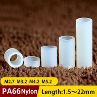 ⊕☑✔ PCB Nylon Spacer 100Pcs M2.7 M3.2 M4.2 M5.2 White Nylon Plastic Rround Metric Spacer PCB Hollow Standoff White NonThreaded Board