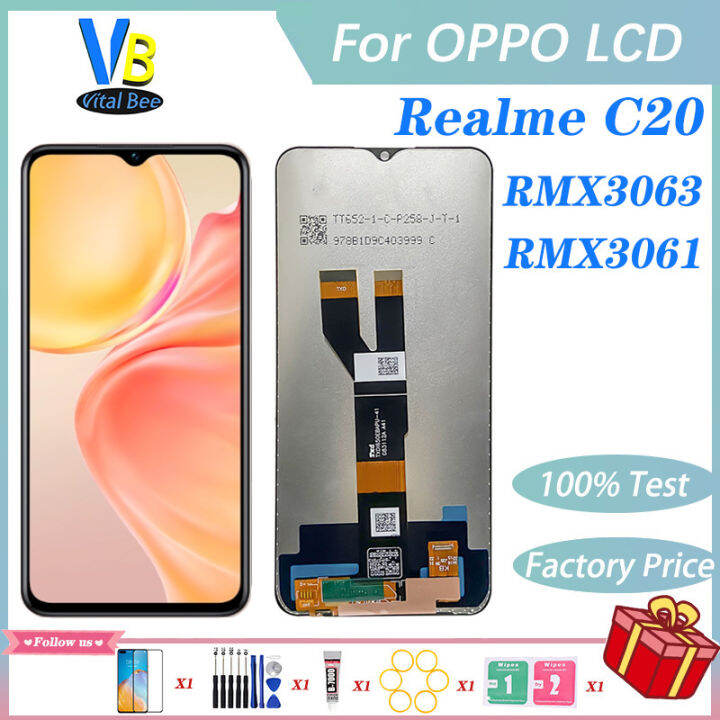 100% thử nghiệm cho Realme C20 LCD rmx3063 rmx3061 hiển thị bộ linh ...