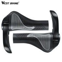 WEST BIKING MTB Bike Grips Anti-Skid Ergonomic Bicycle Grips Bike Bar Ends Handlebars Rubber Push on Bicycle Parts Cycling Grips